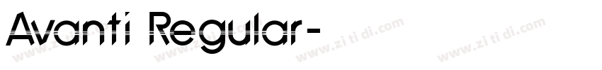 Avanti Regular字体转换